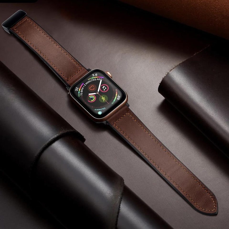 Magnetic Buckle Leather Band for Apple Watch - Wear with style