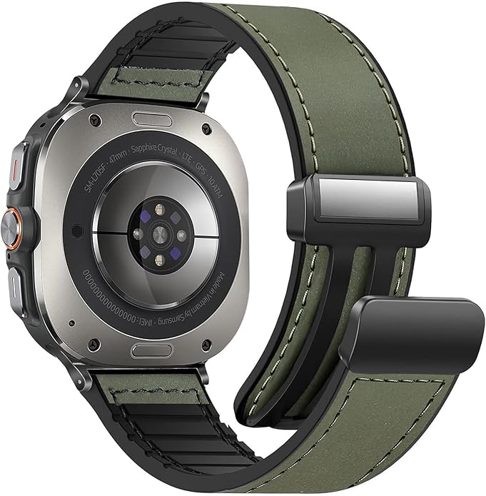 Magnetic Leather Watch Band for Galaxy Watch 7Ultra/8Ultra - Wear with style