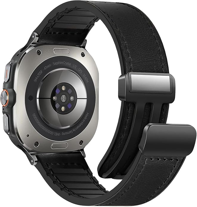 Magnetic Leather Watch Band for Galaxy Watch 7Ultra/8Ultra - Wear with style