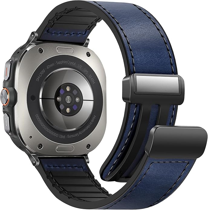 Magnetic Leather Watch Band for Galaxy Watch 7Ultra/8Ultra - Wear with style