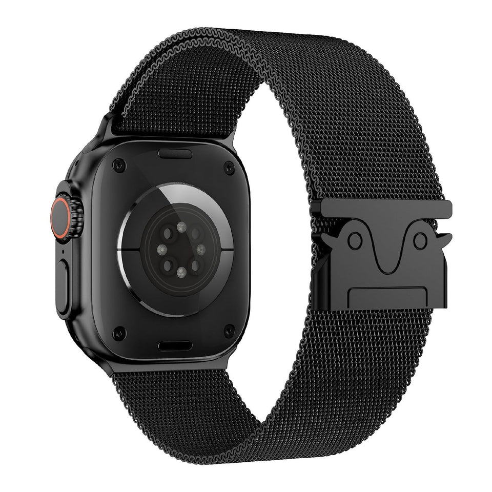 Magnetic Umbrella Buckle Milanese Stainless Steel Strap for Apple Watch - Wear with style