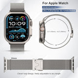 Magnetic Umbrella Buckle Milanese Stainless Steel Strap for Apple Watch - Wear with style