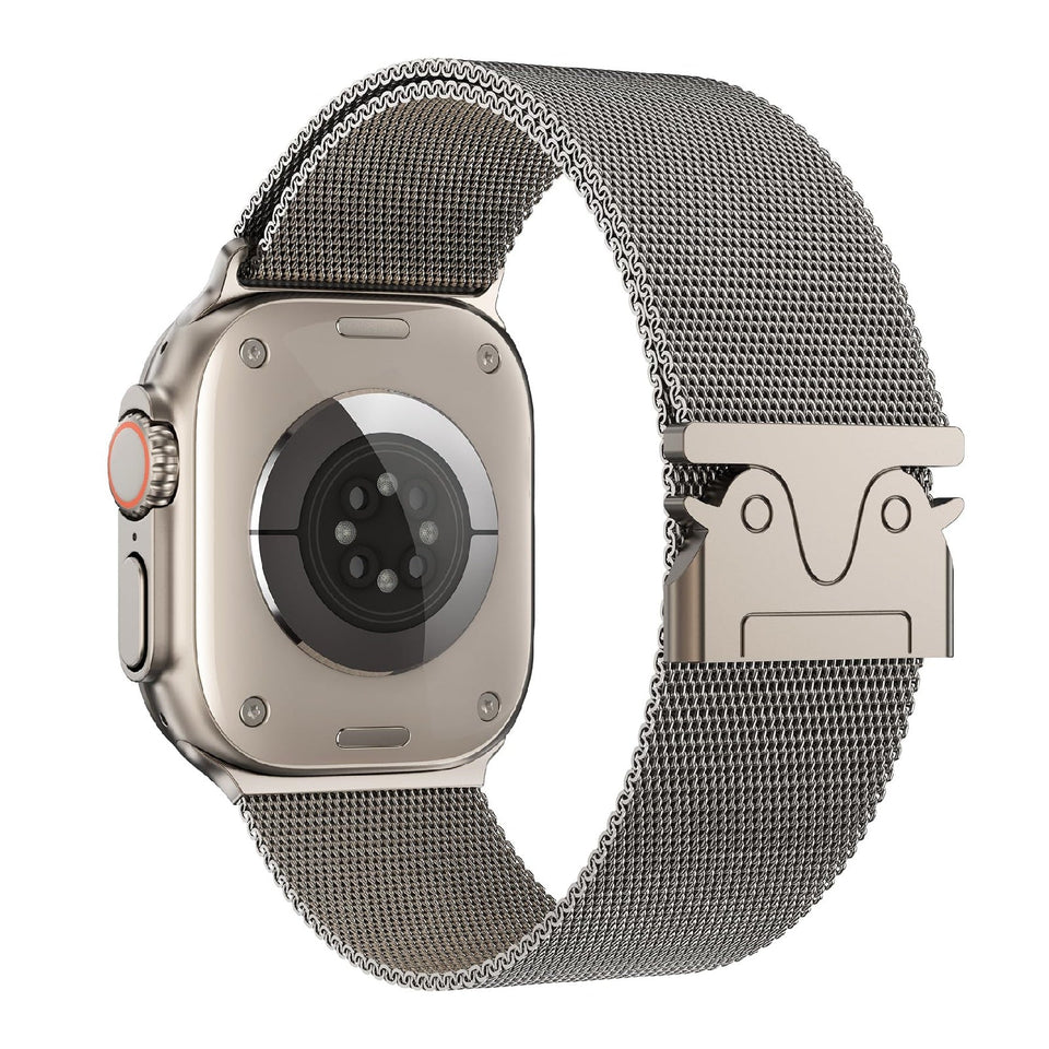 Magnetic Umbrella Buckle Milanese Stainless Steel Strap for Apple Watch - Wear with style