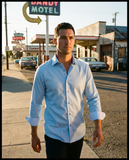 Martin Button-Up Shirt With Contrast Details // Blue // Contemporary Fit (Regular)