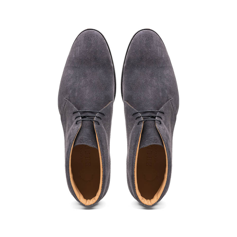 46-592-GRY MARCO Suede Calfskin Chukka Boot Grey