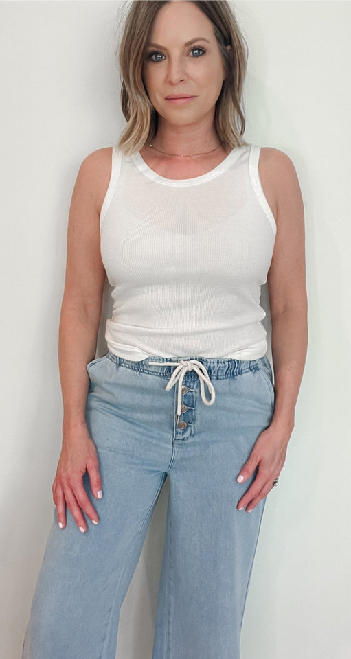 May Denim Pants-Light Wash - Wear with style