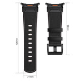 Mecha Bezel Leather Strap for Galaxy Watch 7 Ultra/8 Ultra - Wear with style