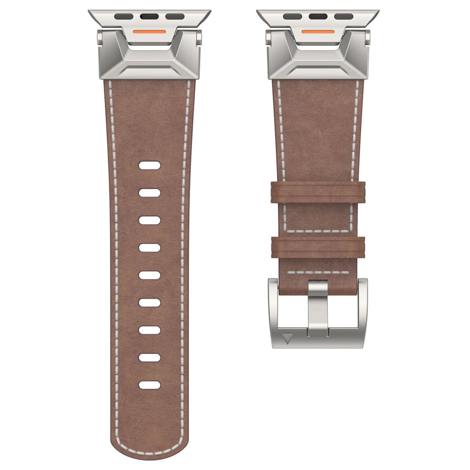 Mecha - Inspired Vintage Leather Band for Apple Watch - Wear with style