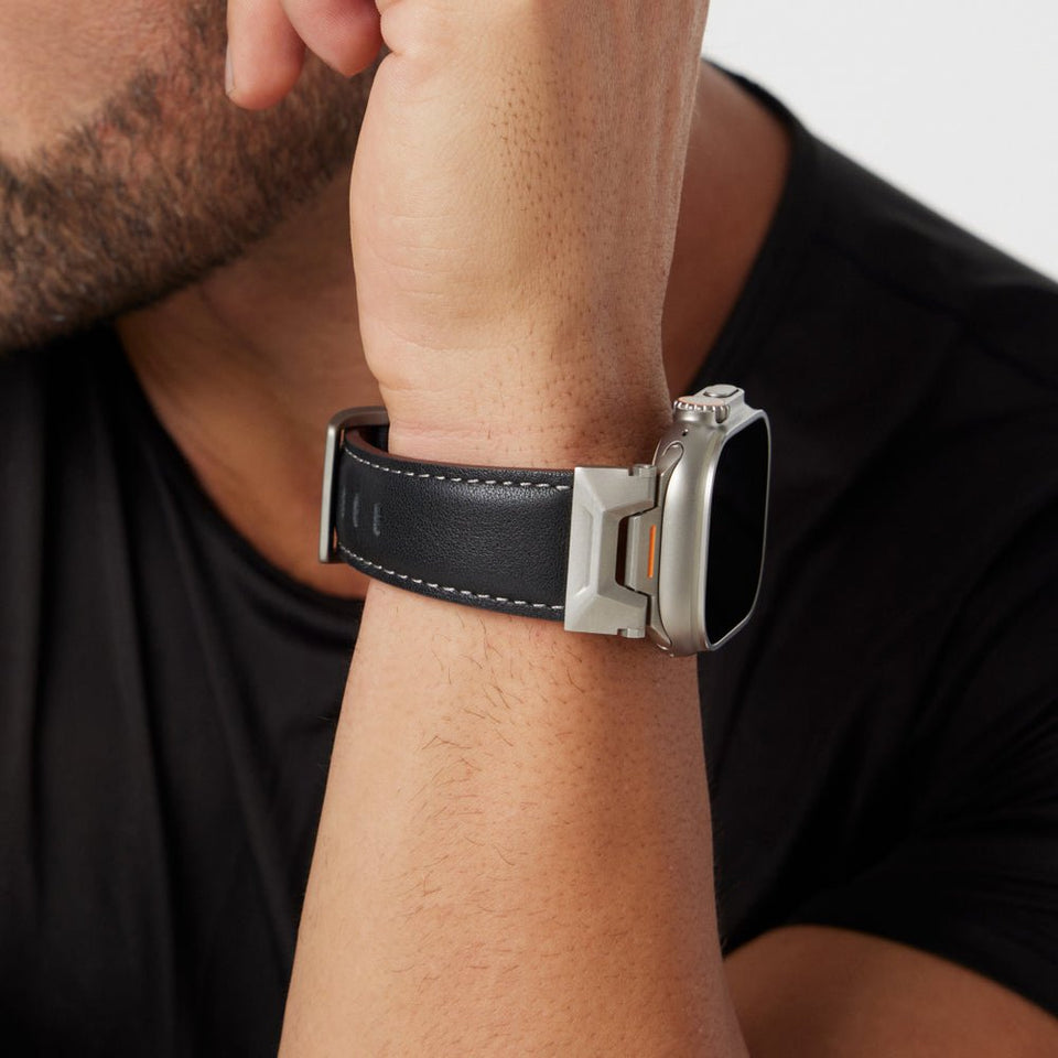 Mecha - Inspired Vintage Leather Band for Apple Watch - Wear with style