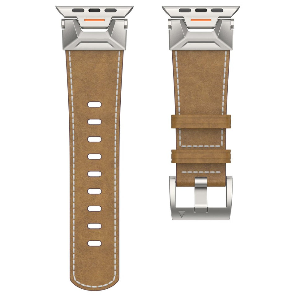 Mecha - Inspired Vintage Leather Band for Apple Watch - Wear with style