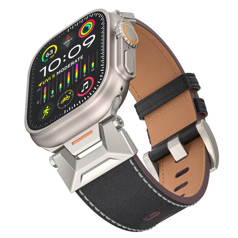 Mecha - Inspired Vintage Leather Band for Apple Watch - Wear with style