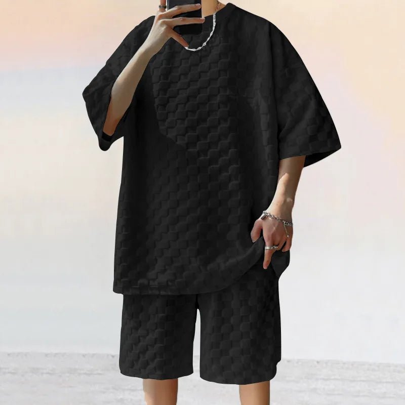 Men Leisure Oversized Two-piece shorts Set - Wear with style