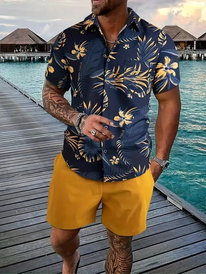 Men streetwear two piece Beach set - Wear with style