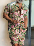 Men streetwear two piece Beach set - Wear with style