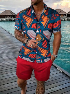 Men streetwear two piece Beach set - Wear with style