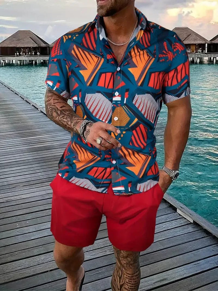Men streetwear two piece Beach set - Wear with style