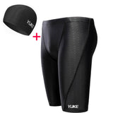 Men Swim Shorts Waterproof Goggles & Ear-plug Cap - Wear with style