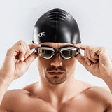Men Swim Shorts Waterproof Goggles & Ear-plug Cap - Wear with style
