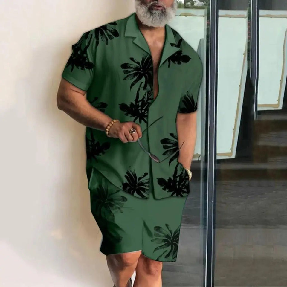 Men vacation two piece shorts set - Wear with style