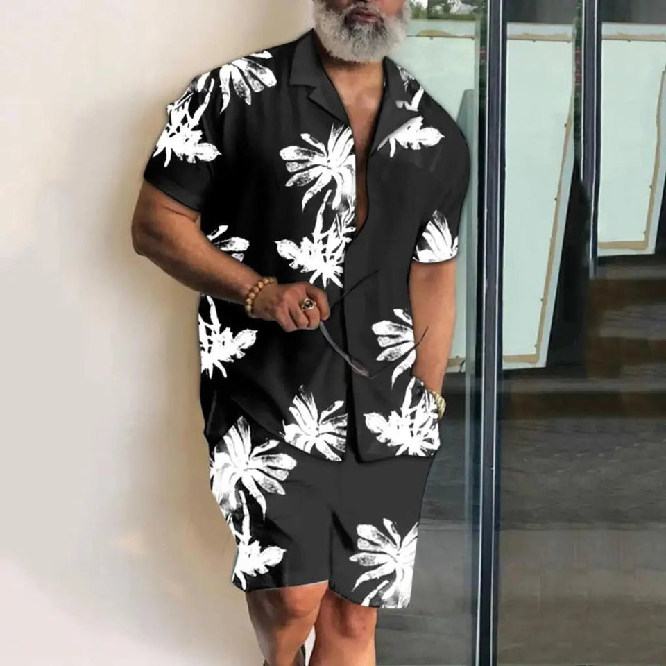 Men vacation two piece shorts set - Wear with style