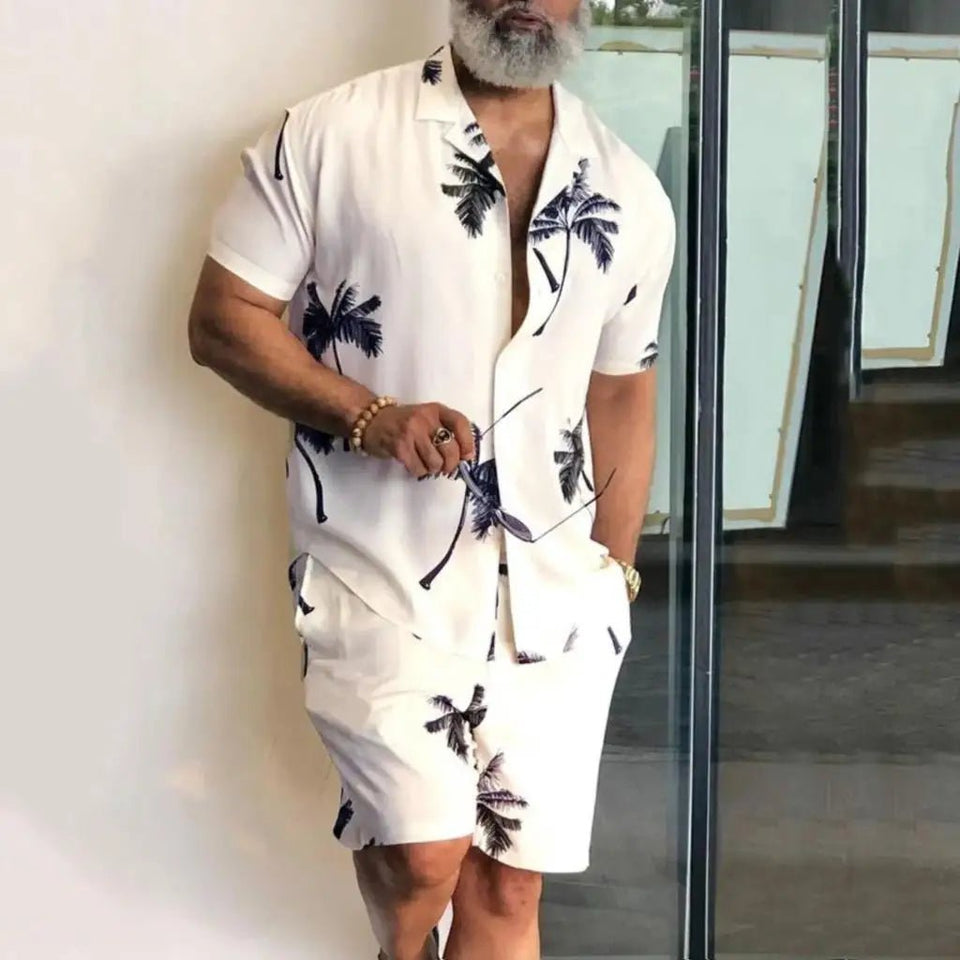 Men vacation two piece shorts set - Wear with style