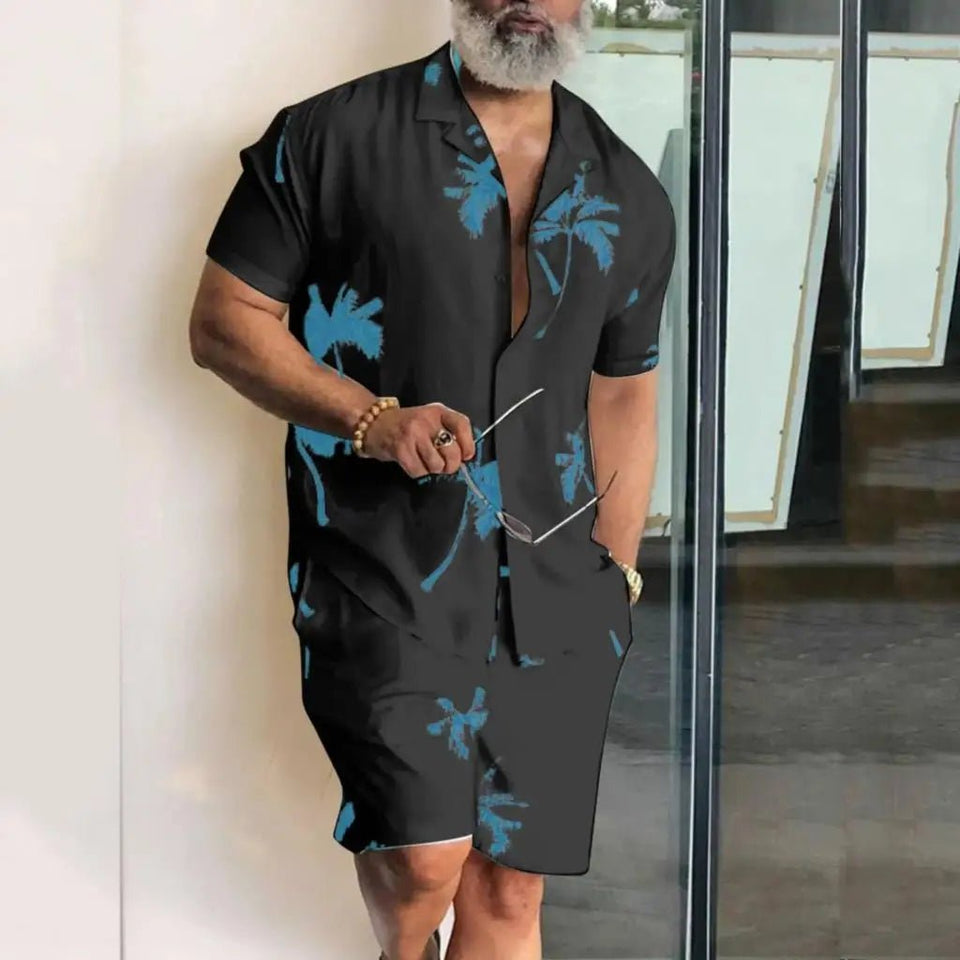 Men vacation two piece shorts set - Wear with style