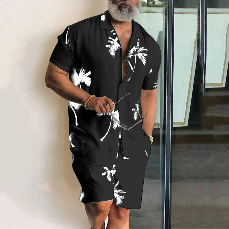 Men vacation two piece shorts set - Wear with style
