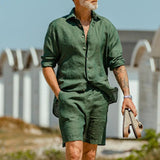 Men's Summer Comfy Cotton Linen Shorts set - Wear with style