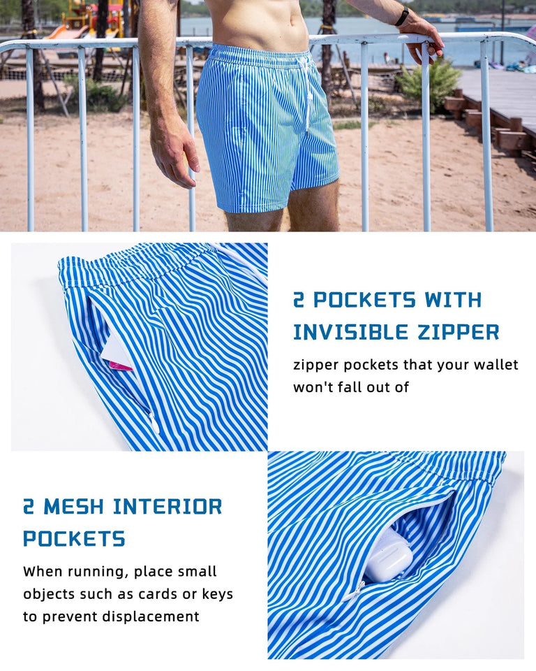Mens Swim Quick Dry Beach Shorts - Wear with style