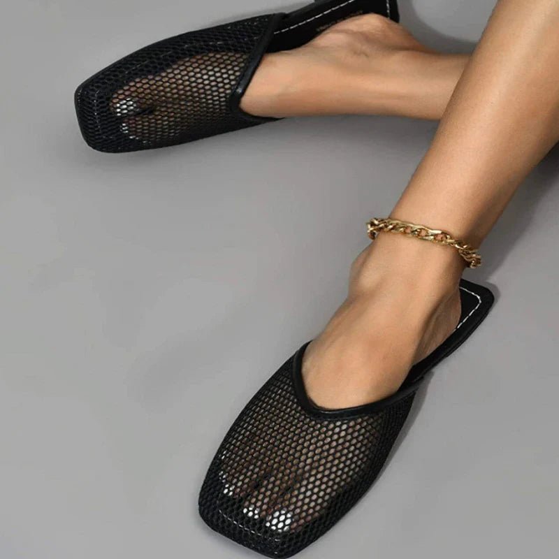 Mesh Mules Slippers - Wear with style