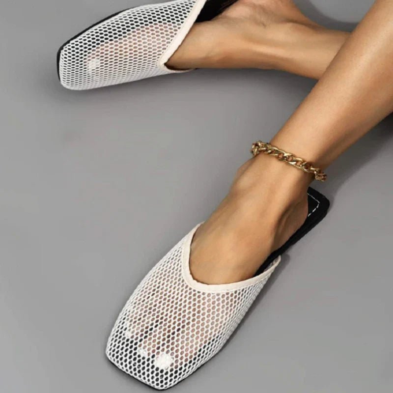 Mesh Mules Slippers - Wear with style