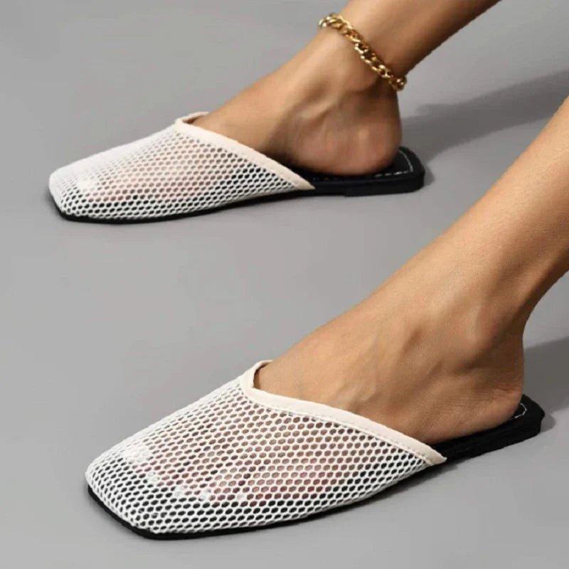 Mesh Mules Slippers - Wear with style