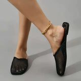Mesh Mules Slippers - Wear with style