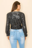 METALLIC RUCHED CROP TOP - Wear with style