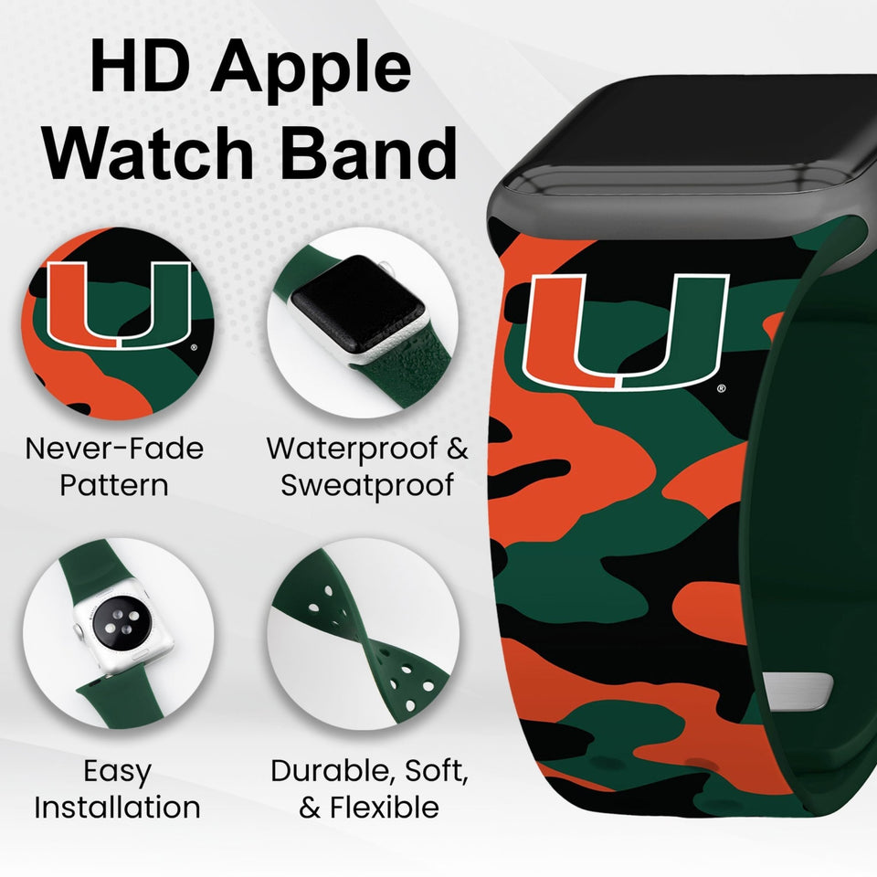 Miami Hurricanes HD Apple Watch Band - Wear with style