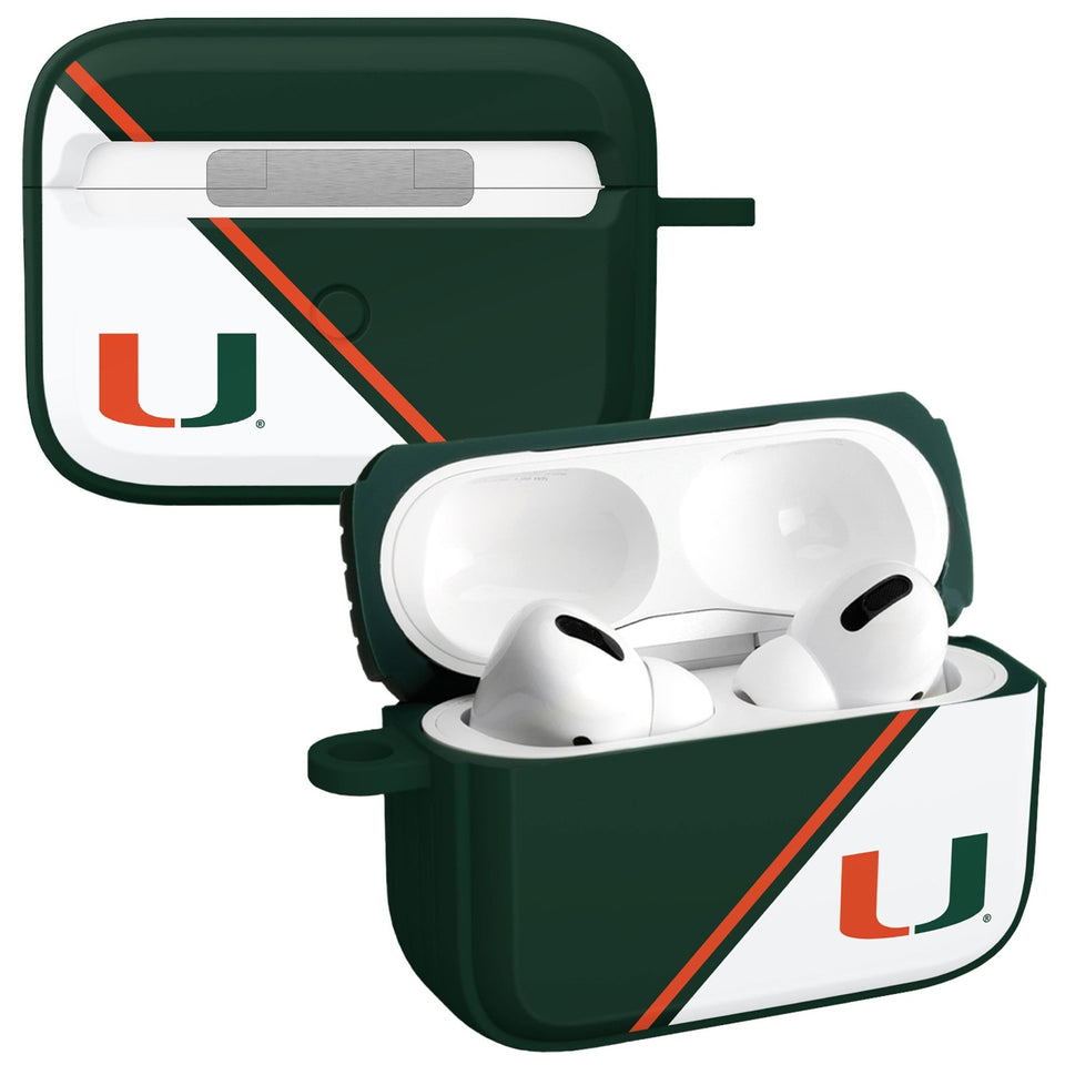 Miami Hurricanes HDX Champion Series Apple AirPods Pro 1 & 2 Case Cover - Wear with style