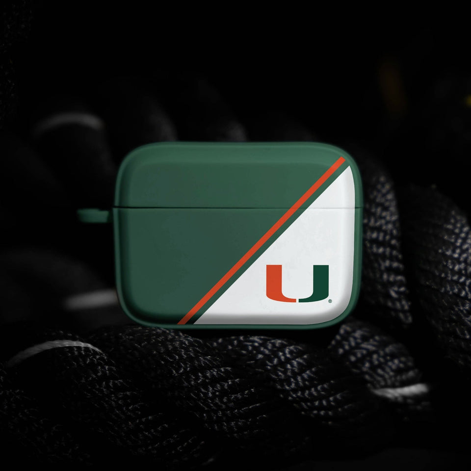 Miami Hurricanes HDX Champion Series Apple AirPods Pro 1 & 2 Case Cover - Wear with style