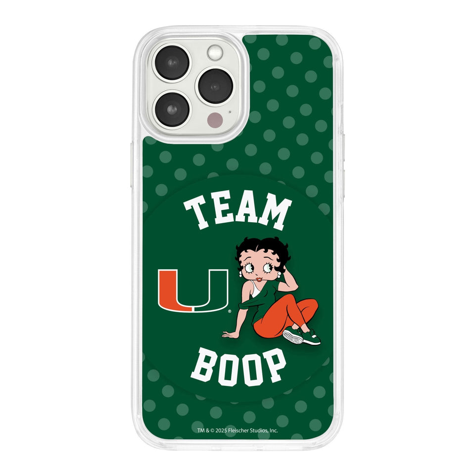 Miami Hurricanes X Betty Boop HD Apple iPhone 12 Mag - Safe Phone Case - Wear with style