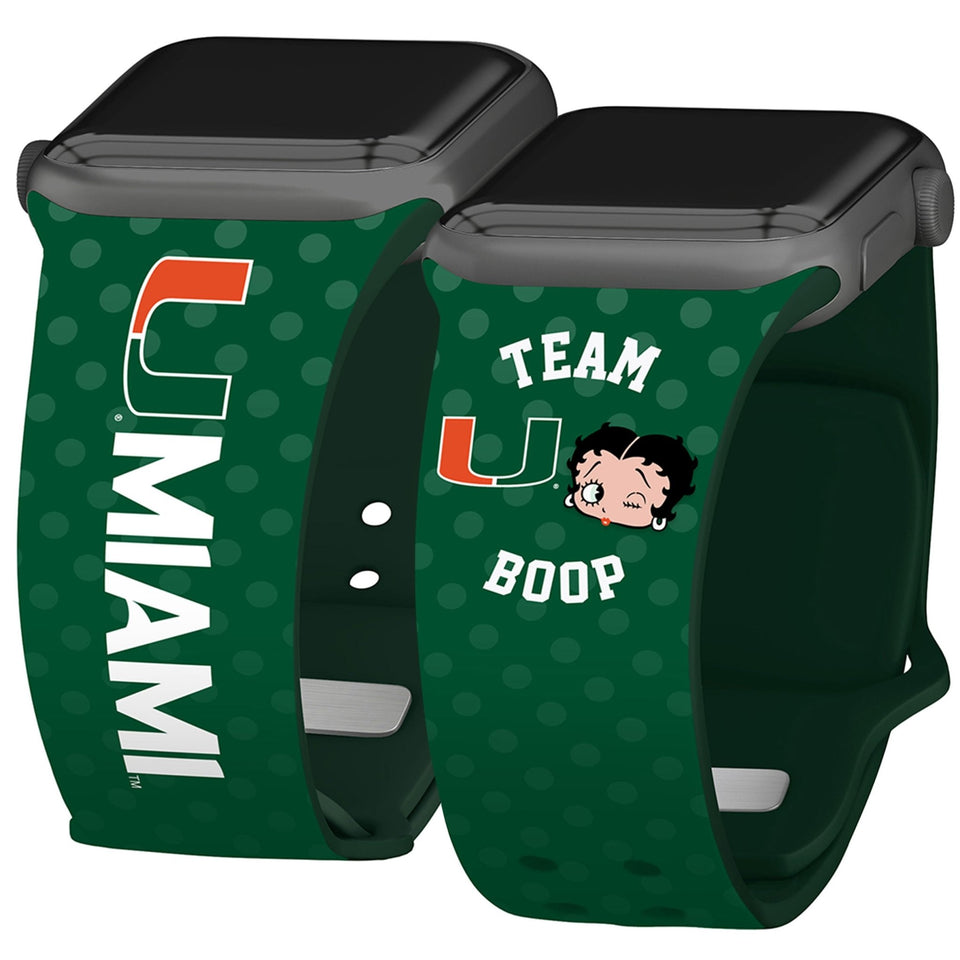 Miami Hurricanes X Betty Boop HD Apple Watch Band - Wear with style