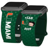 Miami Hurricanes X Betty Boop HD Apple Watch Band - Wear with style