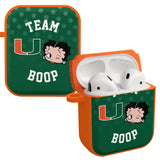 Miami Hurricanes X Betty Boop HDX Apple AirPods Gen 1 & 2 Case Cover - Wear with style