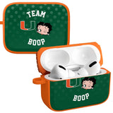 Miami Hurricanes X Betty Boop HDX Apple AirPods Pro 1 & 2 Case Cover - Wear with style