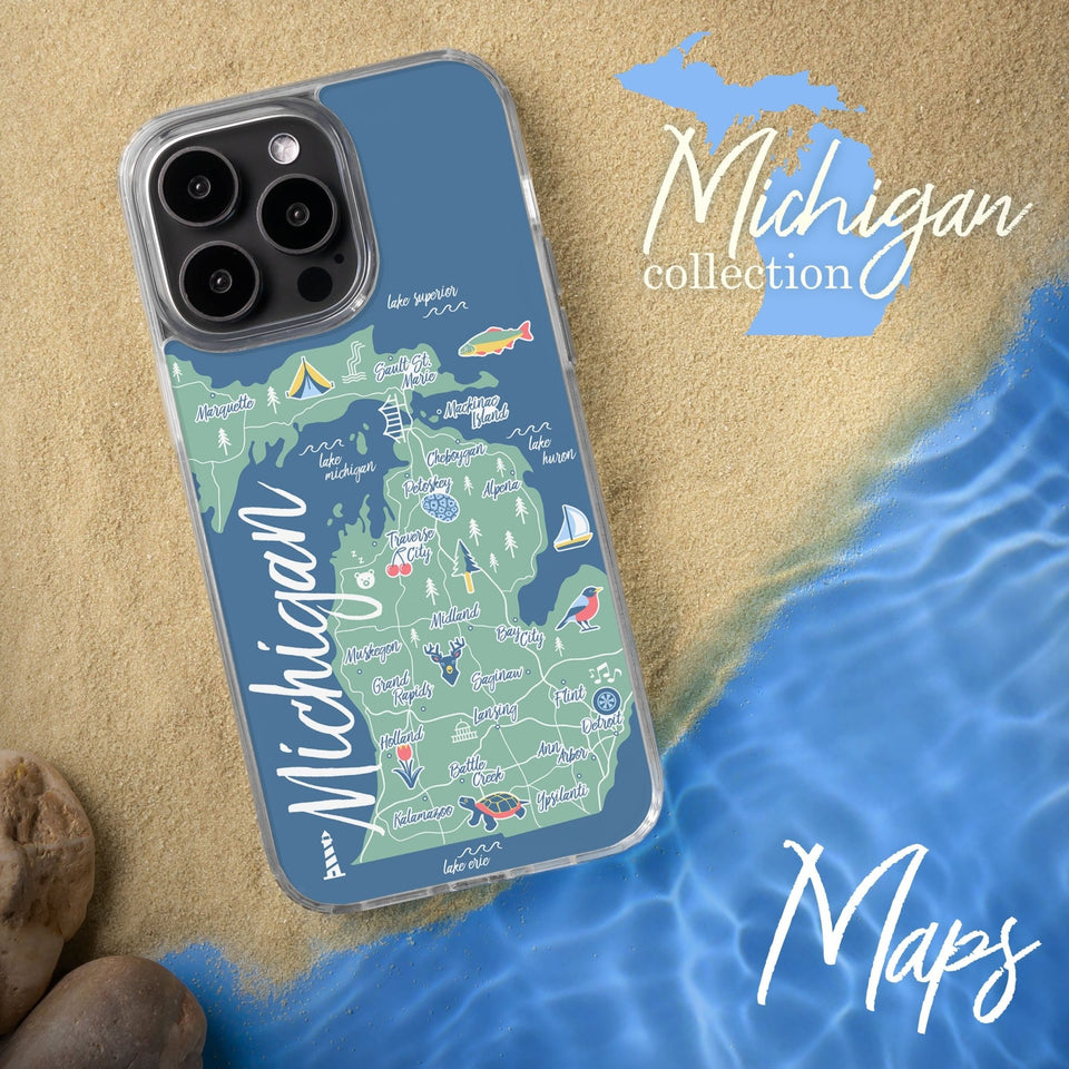 Michigan HD Apple iPhone 14 Series Mag - Safe Phone Case - Wear with style