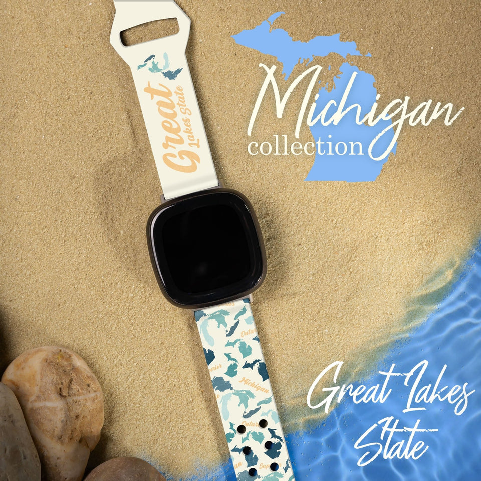Michigan HD Fitbit Versa 3 & Sense 1 Watch Band - Wear with style
