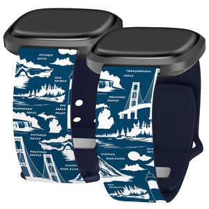 Michigan HD Fitbit Versa 3 & Sense 1 Watch Band - Wear with style