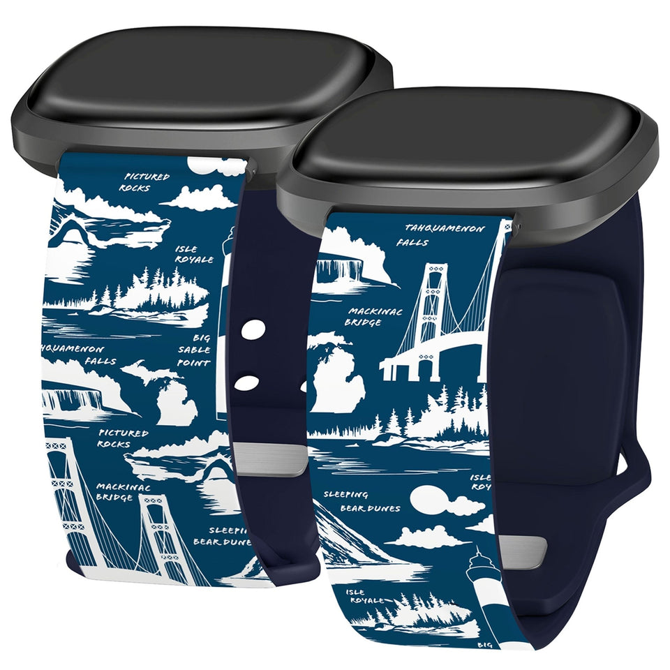 Michigan HD Fitbit Versa 3 & Sense 1 Watch Band - Wear with style