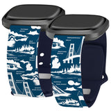 Michigan HD Fitbit Versa 3 & Sense 1 Watch Band - Wear with style