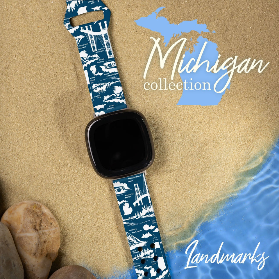 Michigan HD Fitbit Versa 3 & Sense 1 Watch Band - Wear with style