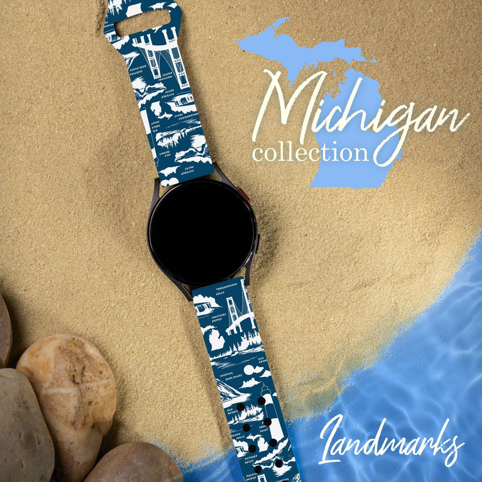 Michigan HD Watchband for Samsung, Garmin, Fossil, and More - Wear with style