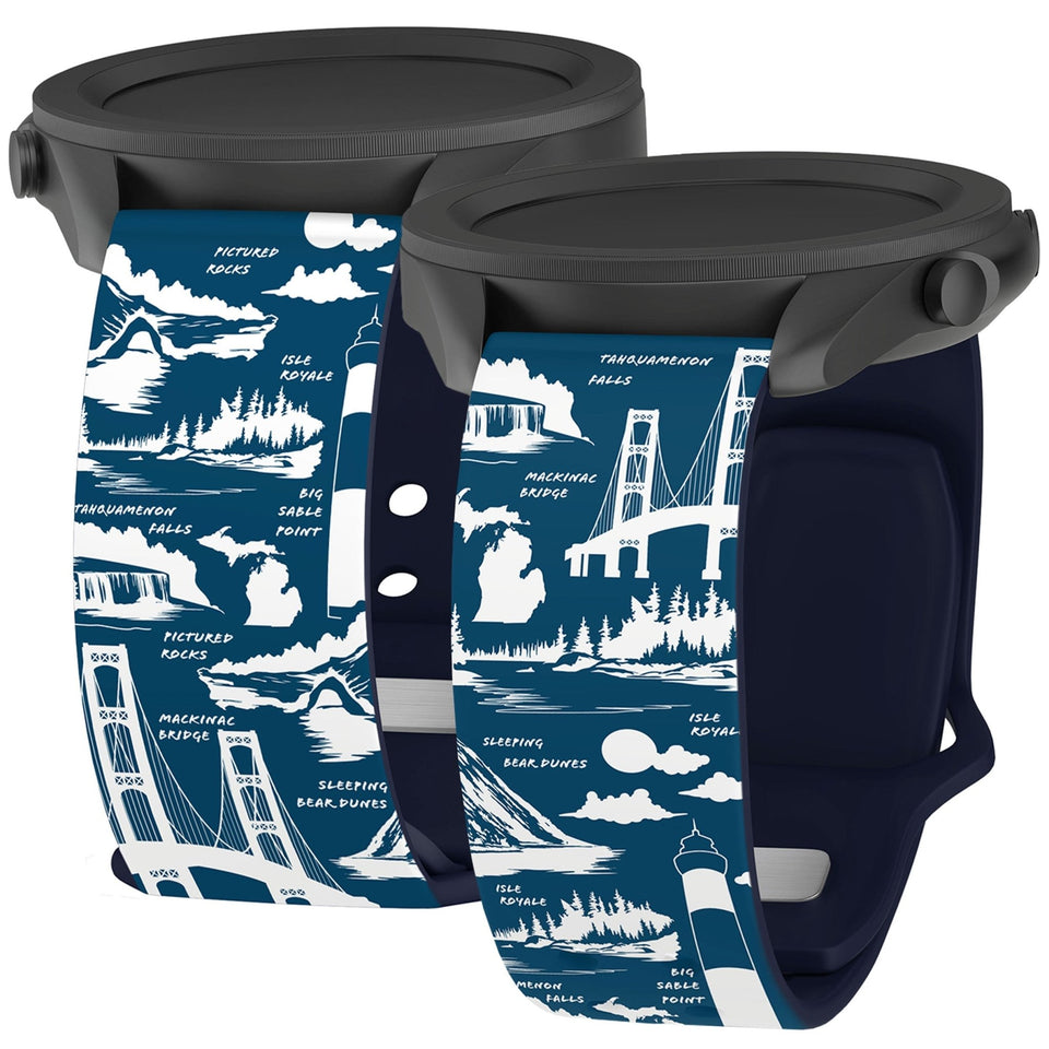 Michigan HD Watchband for Samsung, Garmin, Fossil, and More - Wear with style